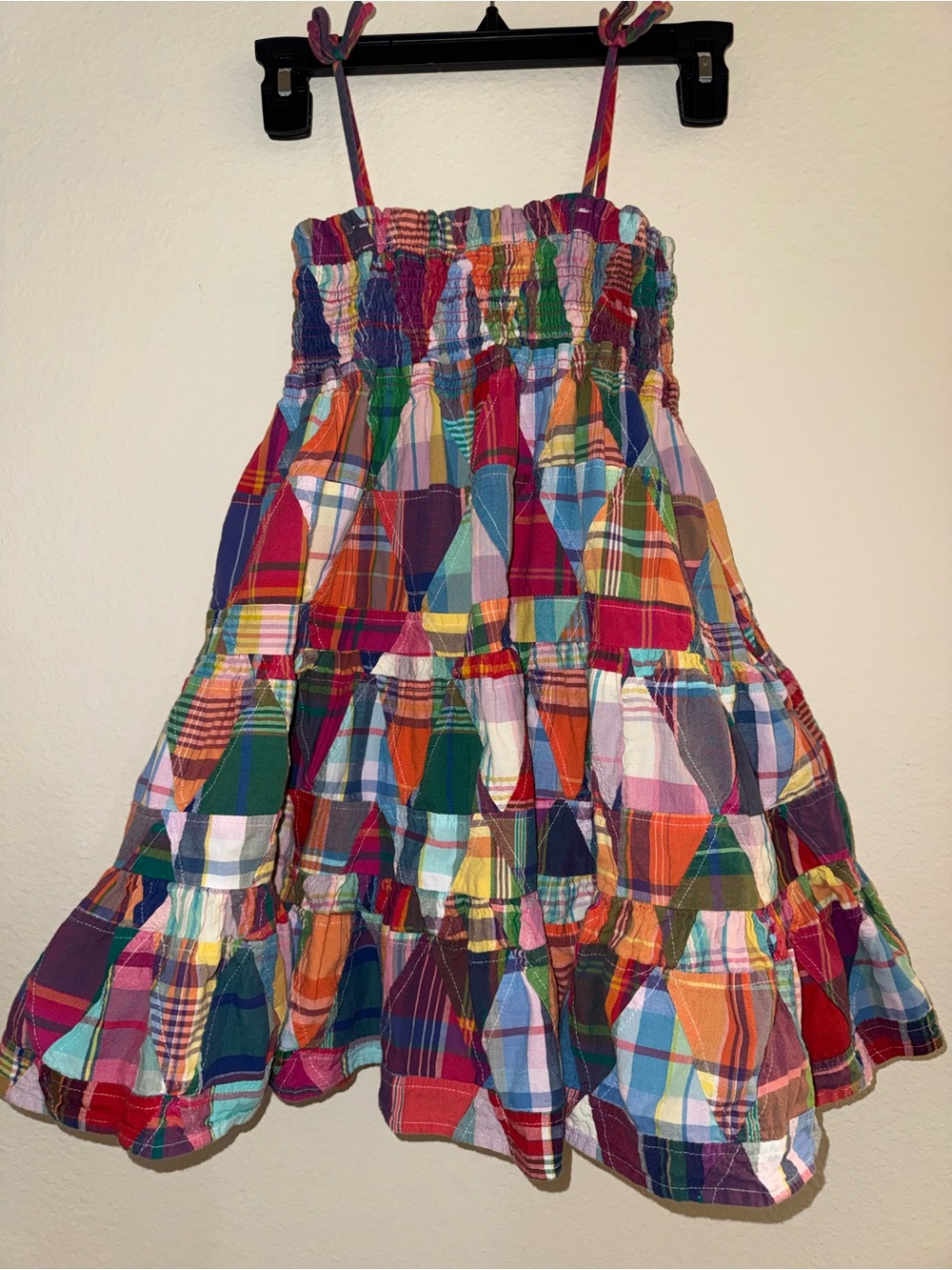 Polo by Ralph Lauren Multicolor Plaid Tiered Sundress